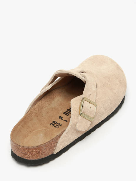 Mules En Cuir Birkenstock Beige accessoires 1030883 vue secondaire 2