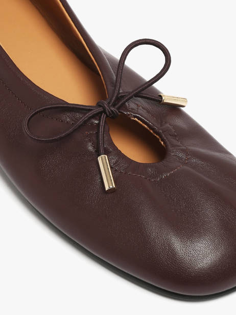 Ballerines En Cuir Alohas Marron accessoires 10030302 vue secondaire 2