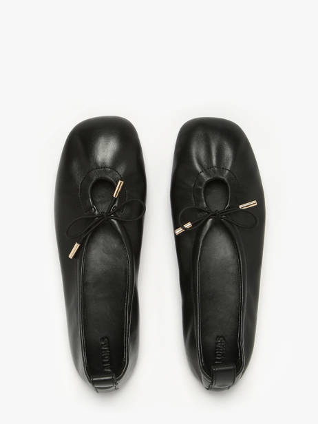 Ballerines En Cuir Alohas Noir accessoires 10030304 vue secondaire 3