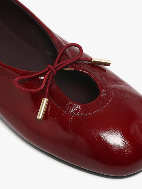 Ballerines En Cuir Alohas Rouge accessoires 10077602 vue secondaire 2