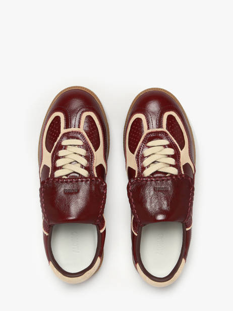 Sneakers En Cuir Alohas Rouge accessoires 10082905 vue secondaire 3