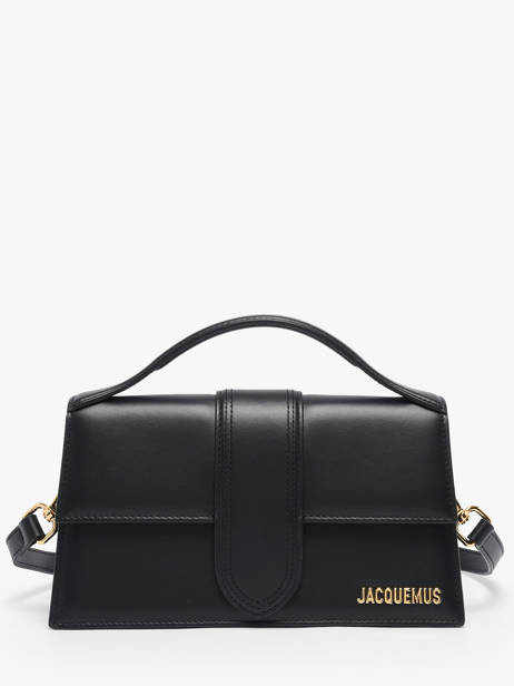 Preloved Leather Grand Bambino Crossbody Bag Jacquemus Black second life 1566393