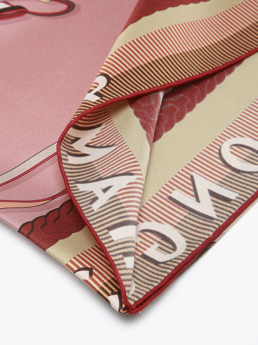 Longchamp Soie gots Scarf Pink