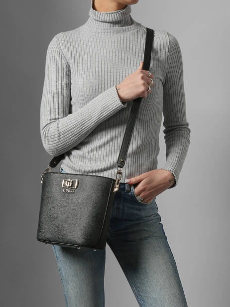 Sac Bandoulière Karnilla Logo Guess Noir karnilla logo OS990101 vue secondaire 1