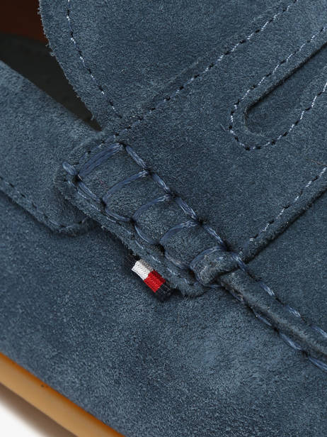 Mocassins En Cuir Tommy hilfiger Bleu men 5789DBZ vue secondaire 2
