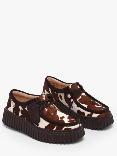 Chaussures Derbies Plateforme En Cuir Clarks Marron women 26186666 vue secondaire 1