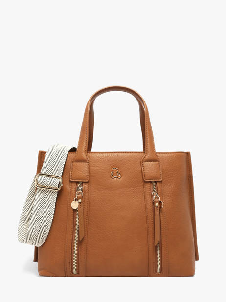 Sac Porté Main Zip Lulu castagnette Marron zip ALBERTO