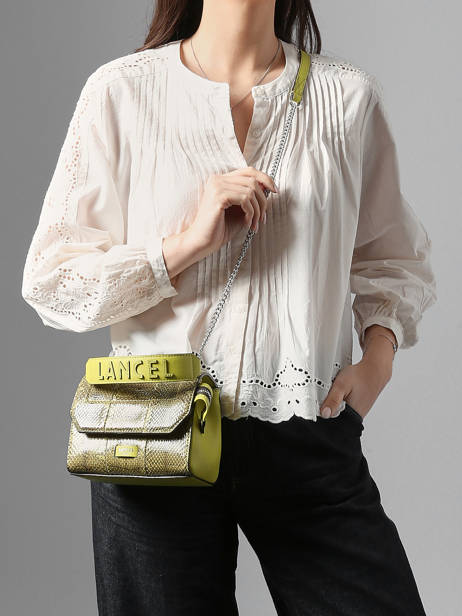 Small Ninon Ayers Crossbody Bag Lancel Green ninon A14013 other view 1