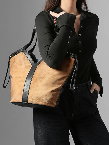 Shoulder Bag Velvet Miniprix Brown velvet M9459 other view 1