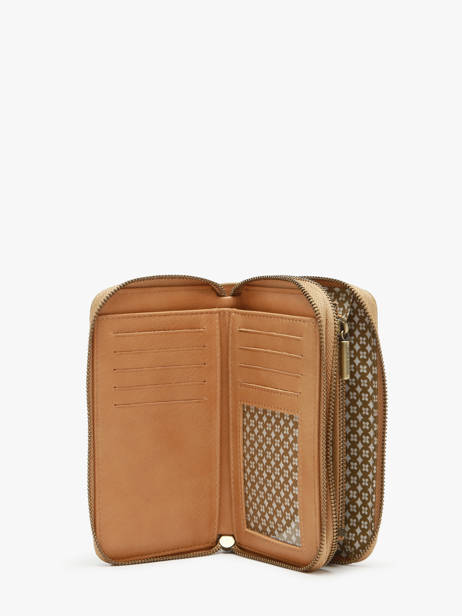 Wallet Leather Mila louise Beige vintage 3875XC other view 1