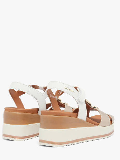 Sandales Semelle Compensée En Cuir Mephisto Or women P5148798 vue secondaire 2