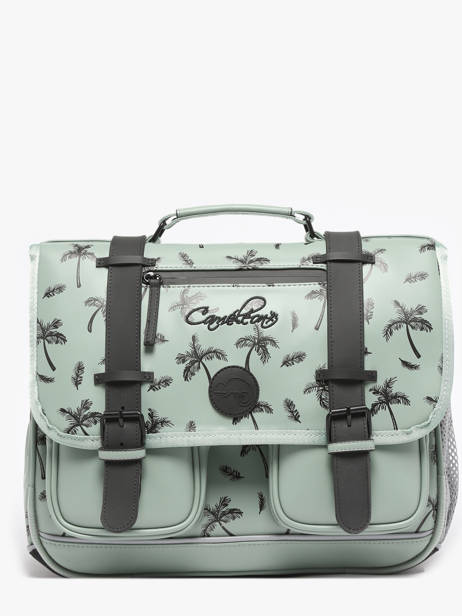 2-compartment Satchel Cameleon Green vintage north PBVWCA38