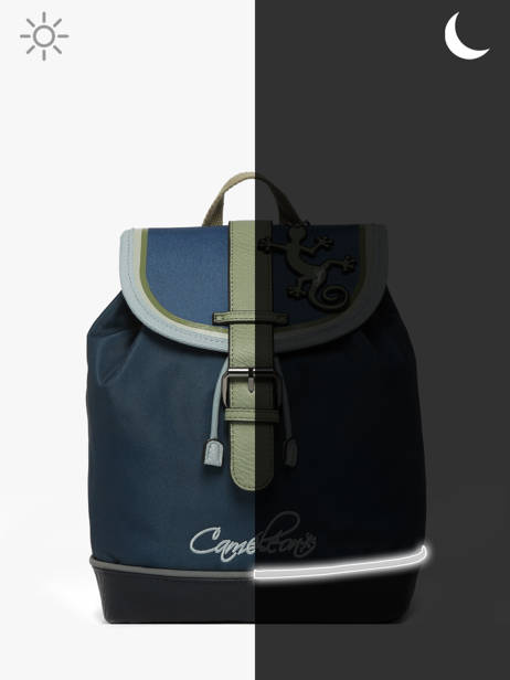 1 Compartment Backpack Cameleon Blue vintage urban PBVBSD25 other view 6