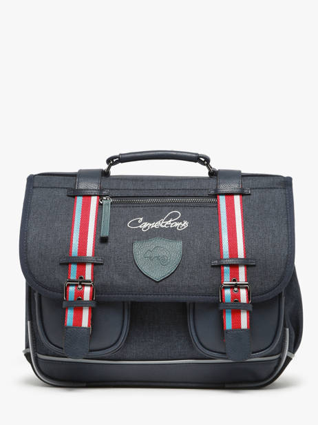 Cartable 2 Compartiments Cameleon Bleu vintage urban PBVBCA35