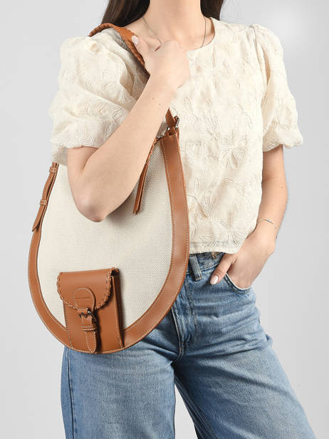 Shoulder Bag Hobo M Escapade Paul marius Beige escapade HOBOMESC other view 1