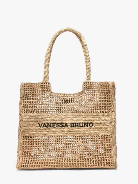 Sac Porté épaule Cabas Raphia Raphia Vanessa bruno Beige cabas raphia 60V40892