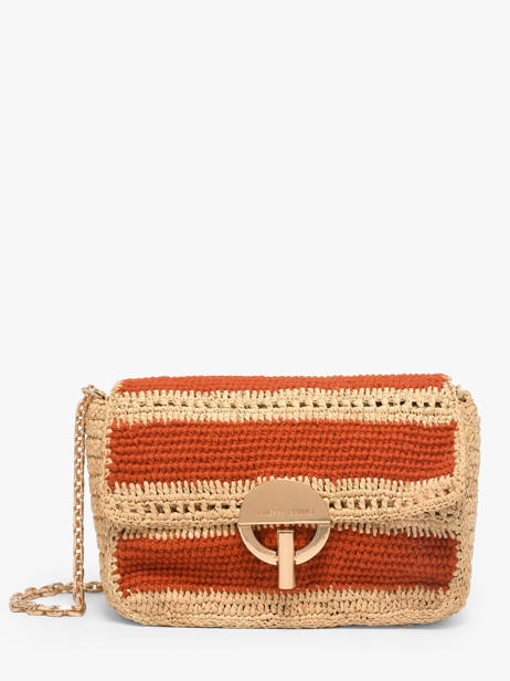 Sac Bandoulière Moon Raphia Raphia Vanessa bruno Rouge moon raphia 23V40533