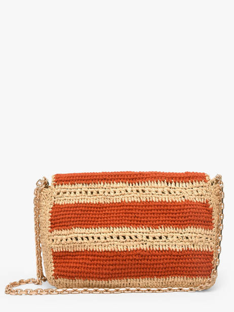 Sac Bandoulière Moon Raphia Raphia Vanessa bruno Rouge moon raphia 23V40533 vue secondaire 4