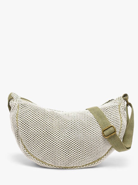 Sac Bandoulière Resille Coton Le voyage en panier Vert resille PM943 vue secondaire 4