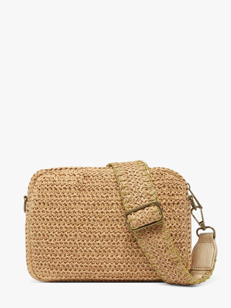 Sac Bandoulière Adette Paille Pieces Beige adette 17161664 vue secondaire 4