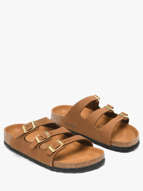 Mules En Cuir Birkenstock Marron women 1031867 vue secondaire 2
