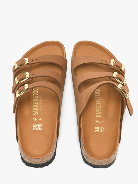 Mules En Cuir Birkenstock Marron women 1031867 vue secondaire 4