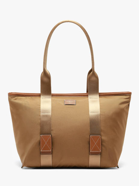 Sac Cabas Zippé M Mistral Rollable Nylon Et Cuir Lancel Marron mistral A13995