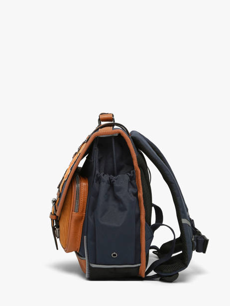 Cartable Enfant 2 Compartiments Vintage Urban Cameleon Bleu vintage urban CA35 vue secondaire 3