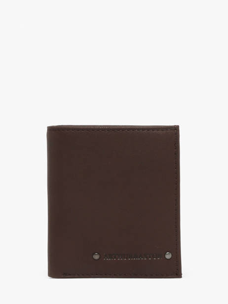 Porte-monnaie Cuir Arthur & aston Marron danny 988