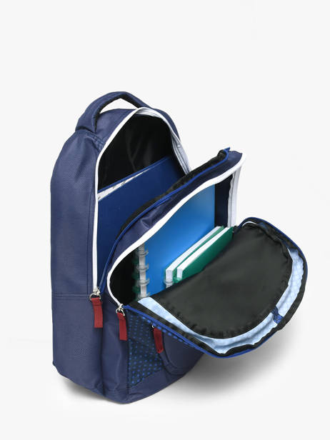 Sac à Dos 3 Compartiments Fc barcelone Bleu barca 25BF2043 vue secondaire 3