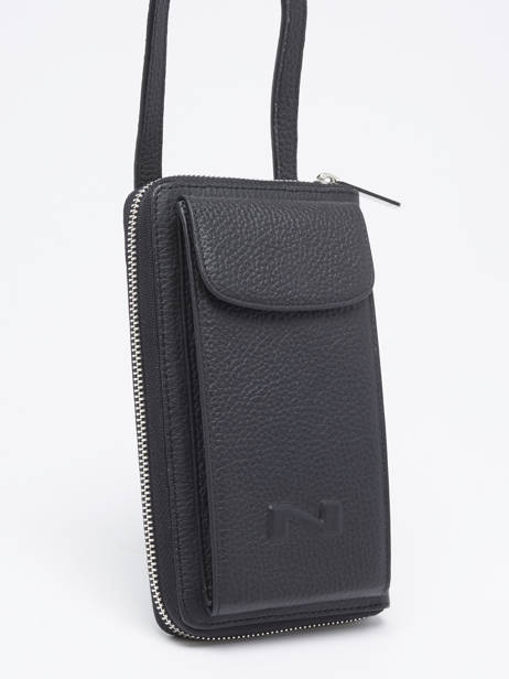 Etui Téléphone Pocket Cuir Nathan baume Noir n city 3 vue secondaire 2